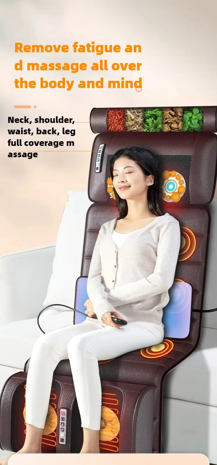 Elektrische Massagematte Mit Vibration und Wärmefunktion