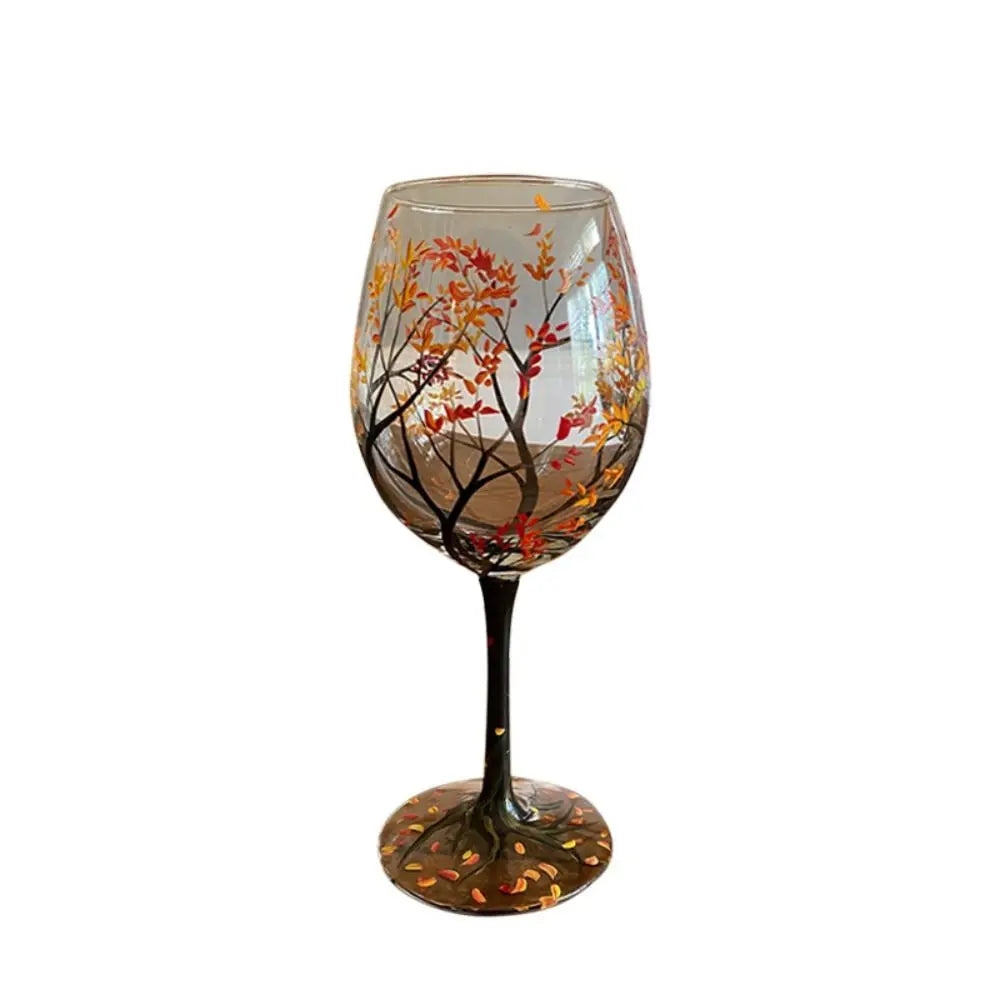 Elegantes Four Seasons Tree Wein Glas – Das perfekte Glas für das ganze Jahr