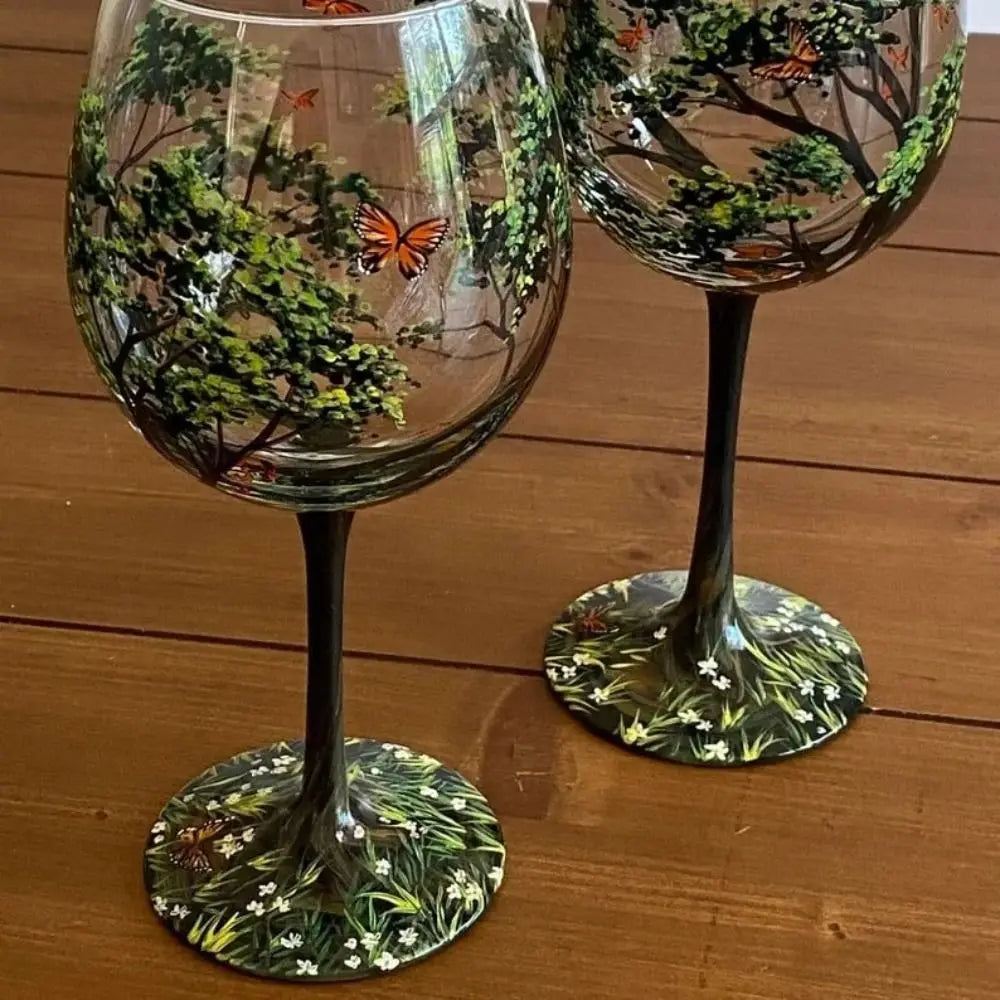 Elegantes Four Seasons Tree Wein Glas – Das perfekte Glas für das ganze Jahr