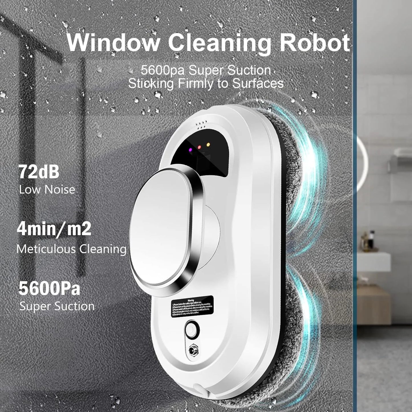 Intelligenter Fenster wisch Roboter mit vielen Features