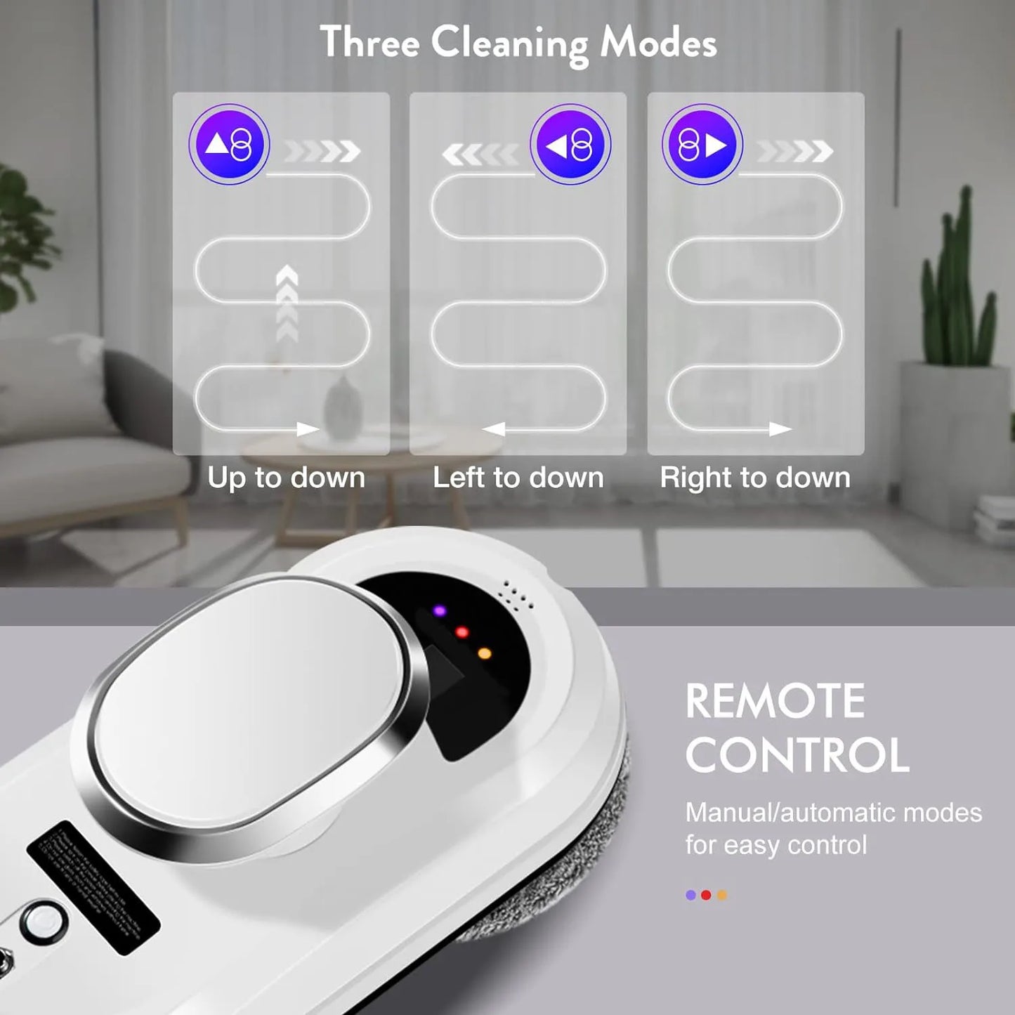 Intelligenter Fenster wisch Roboter mit vielen Features