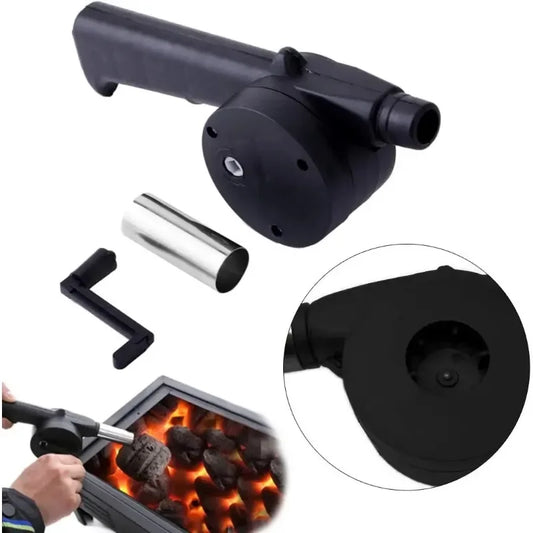 Tragbarer Handbetriebener Camping-Grilllüfter – Effizientes Feuer machen für Picknick & BBQ