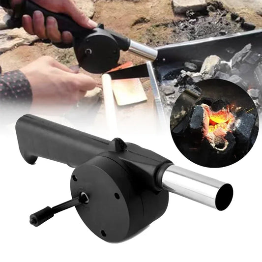 Tragbarer Handbetriebener Camping-Grilllüfter – Effizientes Feuer machen für Picknick & BBQ