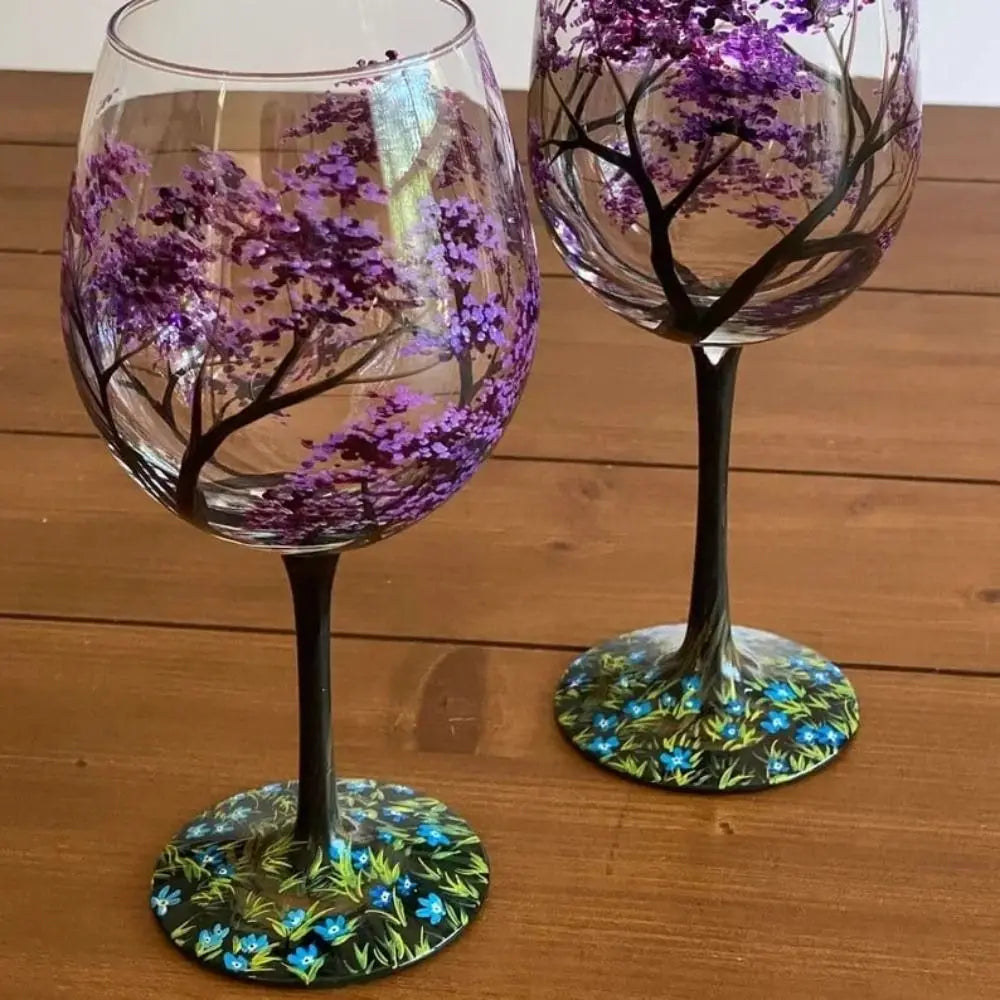 Elegantes Four Seasons Tree Wein Glas – Das perfekte Glas für das ganze Jahr