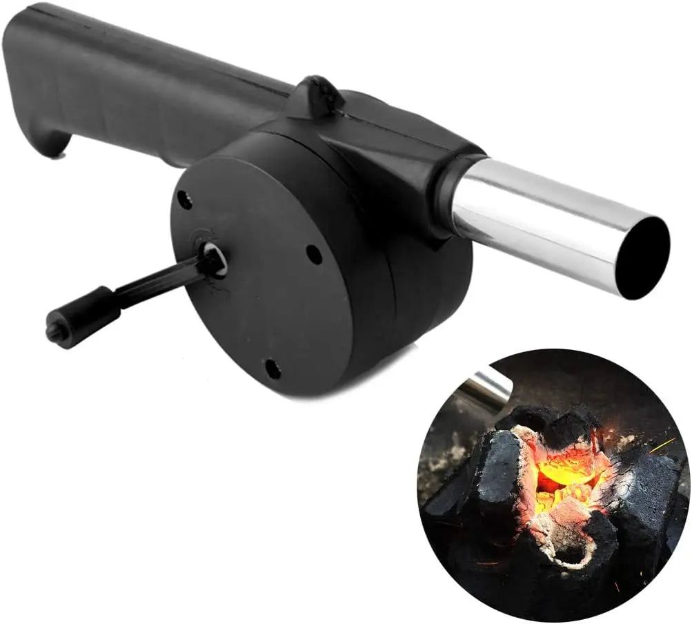 Tragbarer Handbetriebener Camping-Grilllüfter – Effizientes Feuer machen für Picknick & BBQ